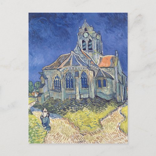 Vincent van Gogh  The Church at Auvers_sur_Oise Postcard