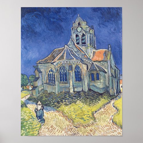 Vincent van Gogh  The Church at Auvers_sur_Oise Poster