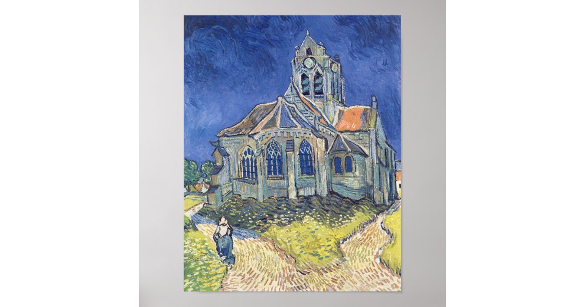 Vincent van Gogh | The Church at Auvers-sur-Oise Poster | Zazzle