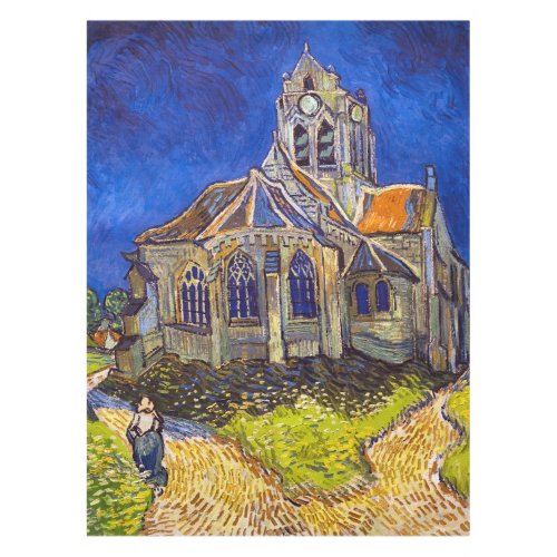 Vincent van Gogh _ The Church at Auvers Tablecloth