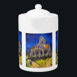 Vincent van Gogh - The Church at Auvers Teapot<br><div class="desc">The Church at Auvers / l'Eglise à Auvers-sur-oise by Vincent Van Gogh in 1890</div>