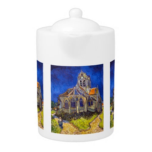 Vincent van Gogh _ The Church at Auvers Teapot