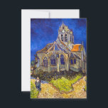 Vincent van Gogh - The Church at Auvers Thank You Card<br><div class="desc">The Church at Auvers / l'Eglise à Auvers-sur-oise by Vincent Van Gogh in 1890</div>