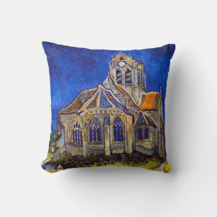 Vincent van Gogh - The Church at Auvers Throw Pillow