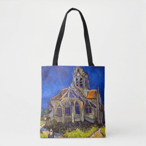 Vincent van Gogh _ The Church at Auvers Tote Bag