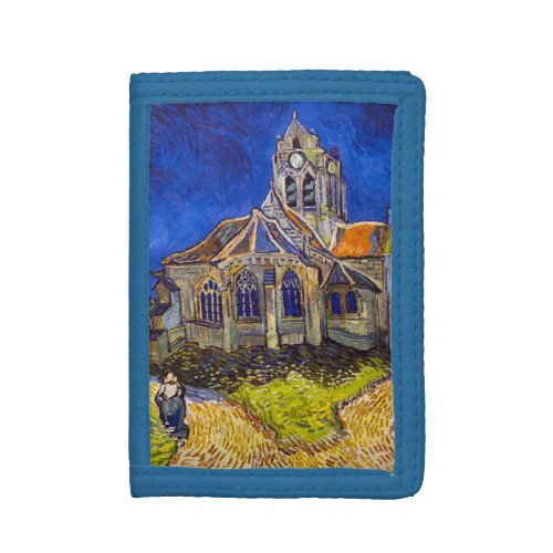 Vincent van Gogh _ The Church at Auvers Trifold Wallet