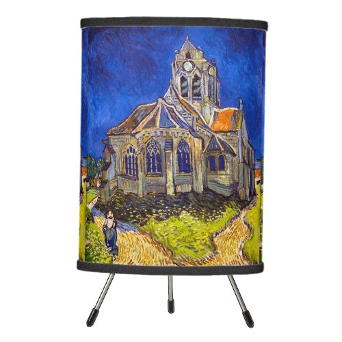 Vincent van Gogh _ The Church at Auvers Tripod Lamp