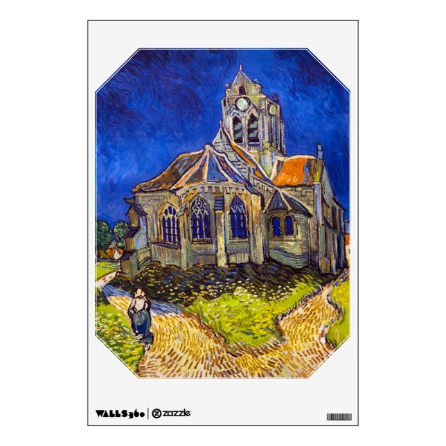 Vincent van Gogh - The Church at Auvers Wall Decal (Front)