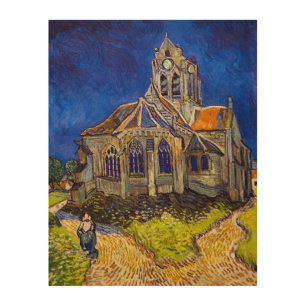 Vincent van Gogh - The Church at Auvers Wood Wall Art
