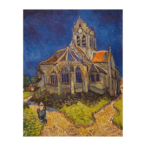 Vincent van Gogh _ The Church at Auvers Wood Wall Art