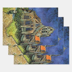 Vincent van Gogh - The Church at Auvers Wrapping Paper Sheets