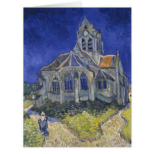 Vincent Van Gogh, The Church in Auvers Cards