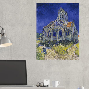Vincent Van Gogh, The Church in Auvers Foil Prints