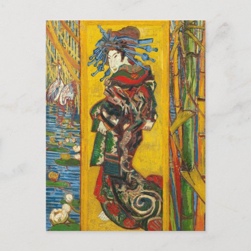 Vincent Van Gogh The Courtesan after Eisen Postcard