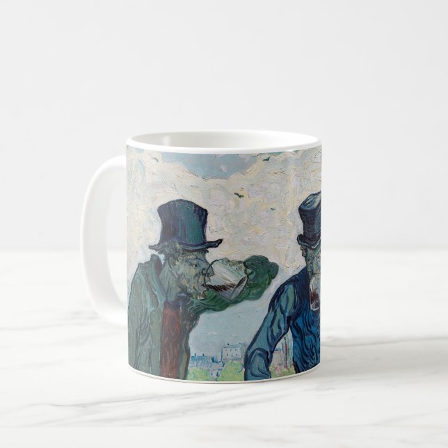 Vincent van Gogh - The Drinkers, after Daumier Coffee Mug (Front Left)