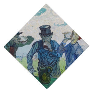 Vincent van Gogh - The Drinkers, after Daumier Graduation Cap Topper
