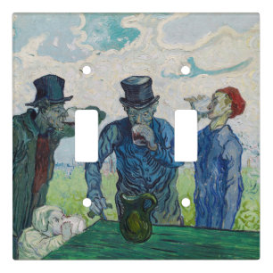 Vincent van Gogh - The Drinkers, after Daumier Light Switch Cover