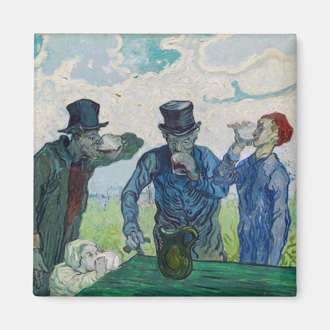 Vincent van Gogh - The Drinkers, after Daumier Magnet (Front)