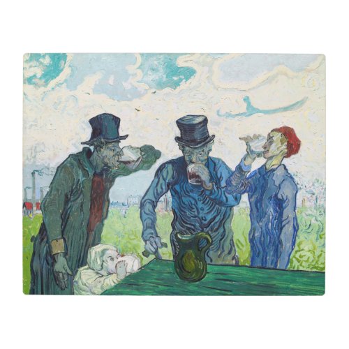 Vincent van Gogh _ The Drinkers after Daumier Metal Print