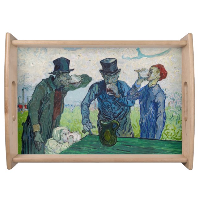 Vincent van Gogh - The Drinkers, after Daumier Serving Tray (Front)