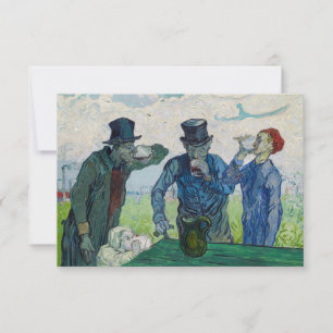 Vincent van Gogh - The Drinkers, after Daumier Thank You Card