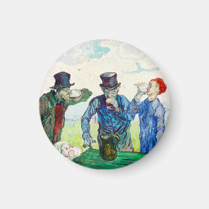 Vincent Van Gogh The Drinkers Fine Art Magnet