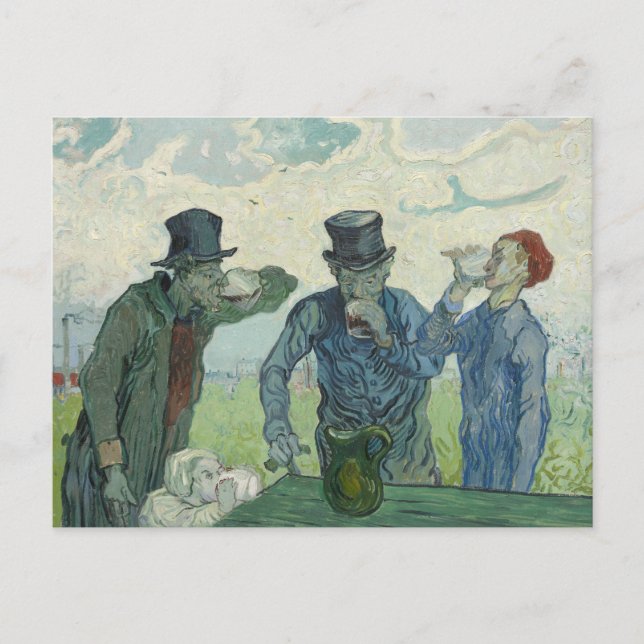 Vincent van Gogh - The Drinkers Postcard (Front)