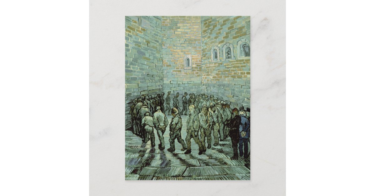 Vincent van Gogh | The Exercise Yard Postcard | Zazzle