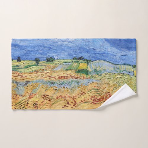 Vincent van Gogh _ The fields  Plain at Auvers Bath Towel Set