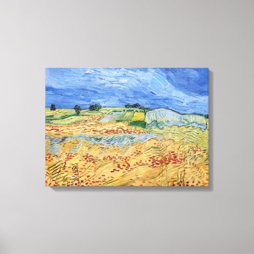 Vincent van Gogh _ The fields  Plain at Auvers Canvas Print