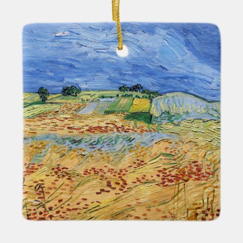 Vincent van Gogh _ The fields  Plain at Auvers Ceramic Ornament