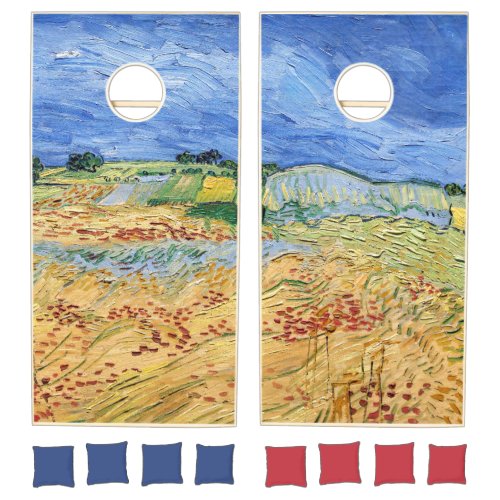 Vincent van Gogh _ The fields  Plain at Auvers Cornhole Set