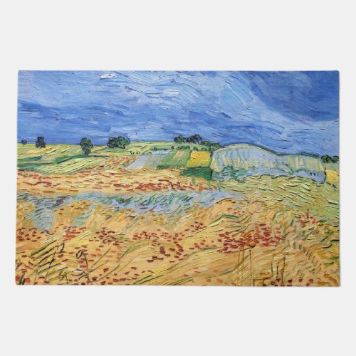 Vincent van Gogh _ The fields  Plain at Auvers Doormat