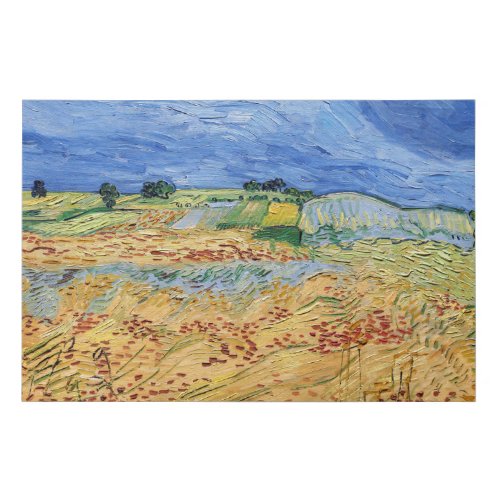 Vincent van Gogh _ The fields  Plain at Auvers Faux Canvas Print