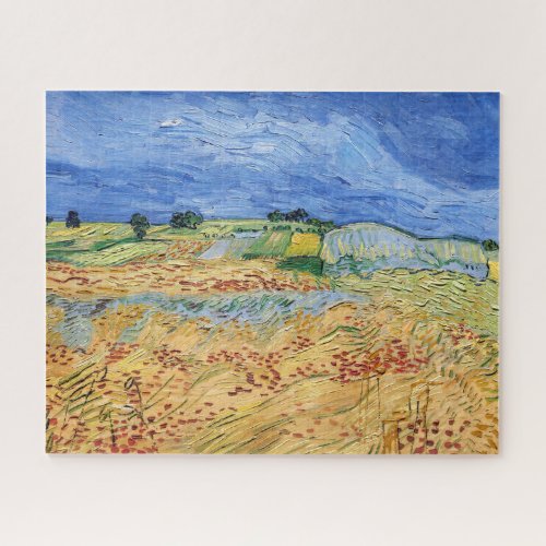 Vincent van Gogh _ The fields  Plain at Auvers Jigsaw Puzzle