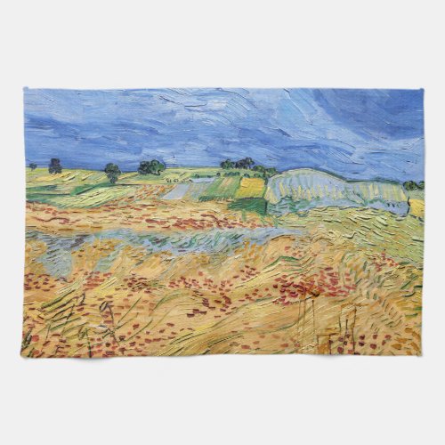 Vincent van Gogh _ The fields  Plain at Auvers Kitchen Towel