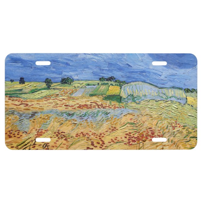 Vincent van Gogh - The fields / Plain at Auvers License Plate (Front)