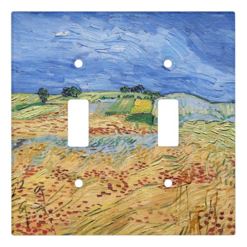Vincent van Gogh _ The fields  Plain at Auvers Light Switch Cover