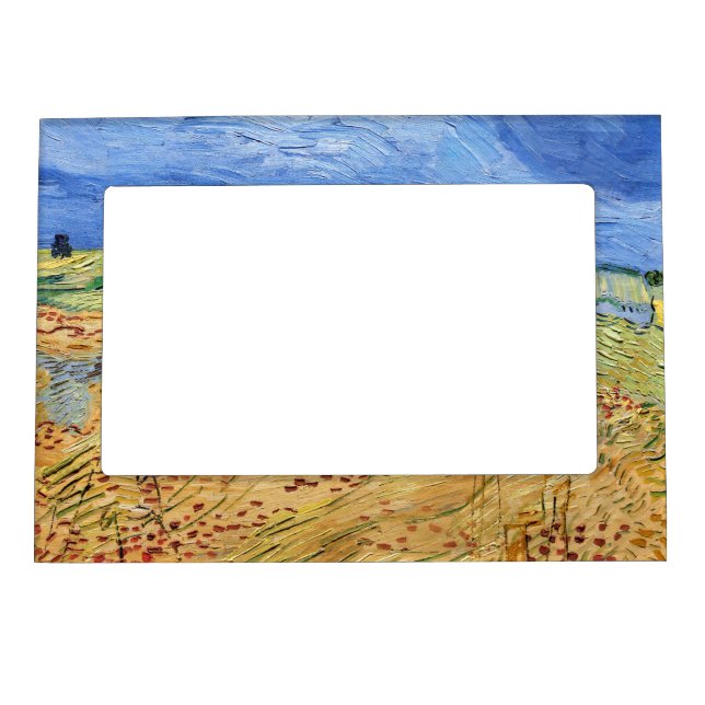 Vincent van Gogh - The fields / Plain at Auvers Magnetic Frame (Front)
