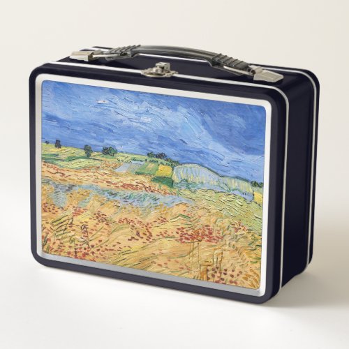 Vincent van Gogh _ The fields  Plain at Auvers Metal Lunch Box