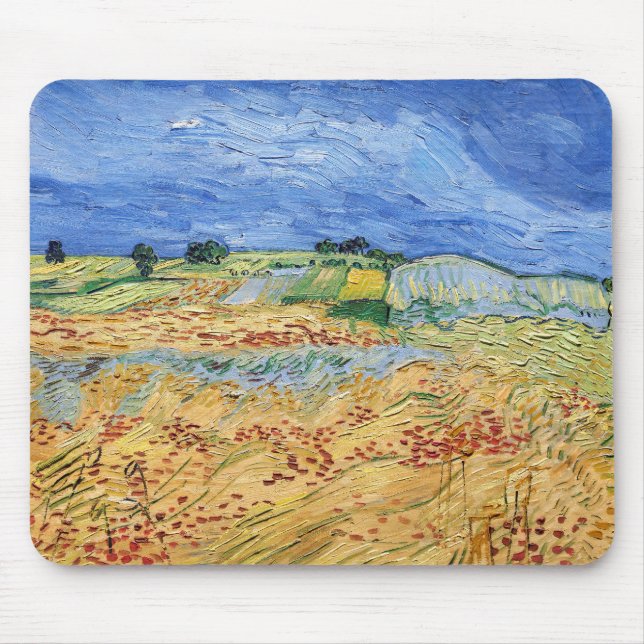 Vincent van Gogh - The fields / Plain at Auvers Mouse Pad (Front)
