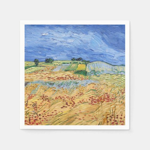 Vincent van Gogh _ The fields  Plain at Auvers Napkins