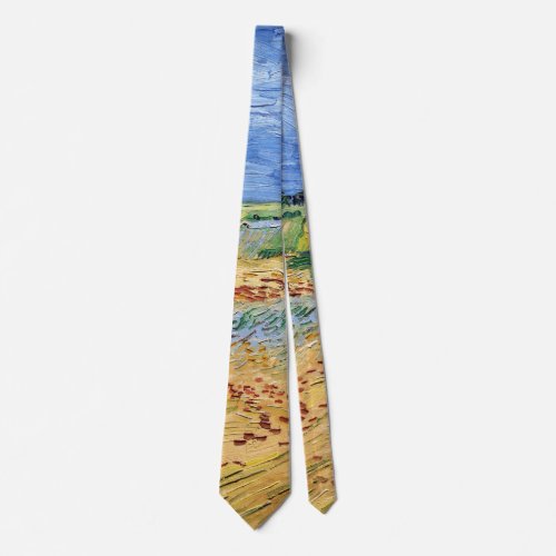 Vincent van Gogh _ The fields  Plain at Auvers Neck Tie