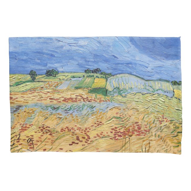 Vincent van Gogh - The fields / Plain at Auvers Pillow Case (Front)