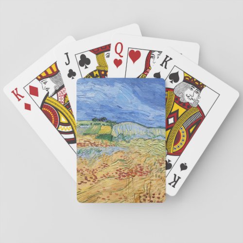 Vincent van Gogh _ The fields  Plain at Auvers Playing Cards