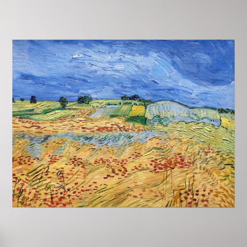 Vincent van Gogh _ The fields  Plain at Auvers Poster