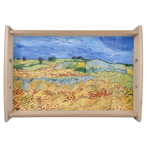 Vincent van Gogh _ The fields  Plain at Auvers Serving Tray