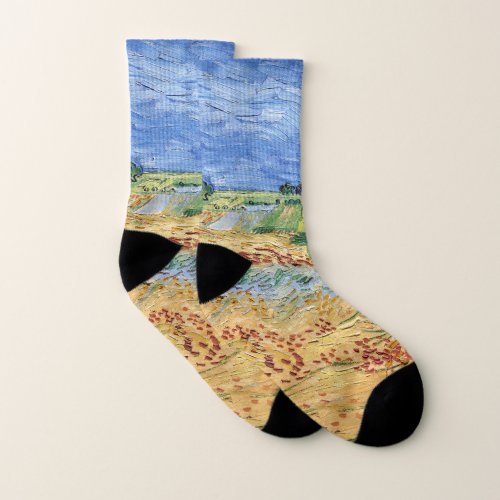 Vincent van Gogh _ The fields  Plain at Auvers Socks