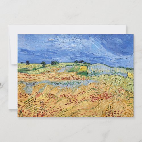 Vincent van Gogh _ The fields  Plain at Auvers Thank You Card