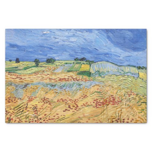 Vincent van Gogh _ The fields  Plain at Auvers Tissue Paper